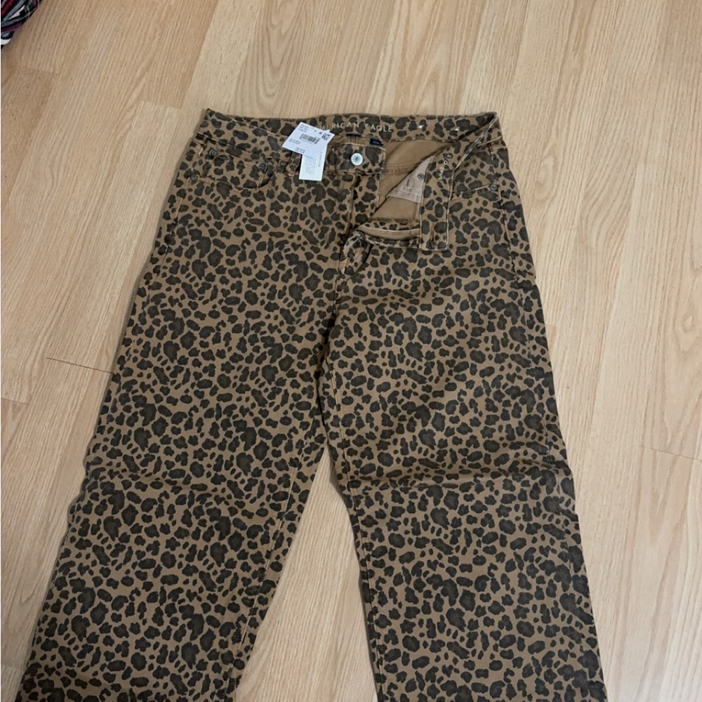 Cheetah Print American eagle jeans